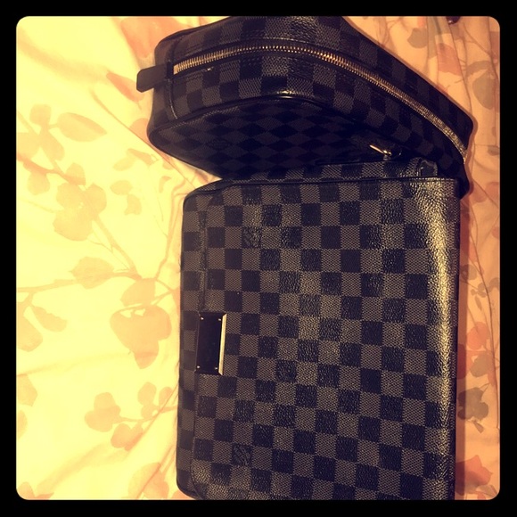 Louis Vuitton satchel and Louis Vuitton Pouch - Picture 1 of 5